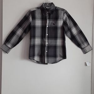 Old Navy Boys Plaid Long Sleeve Shirt SZ(M)